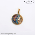 33084 preço promocional Xuping moda jóias micro pave turquesa pingente de ouro para as mulheres